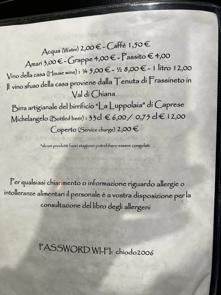 Menu_Vineria Dal Chiodo_Arezzo_image_1