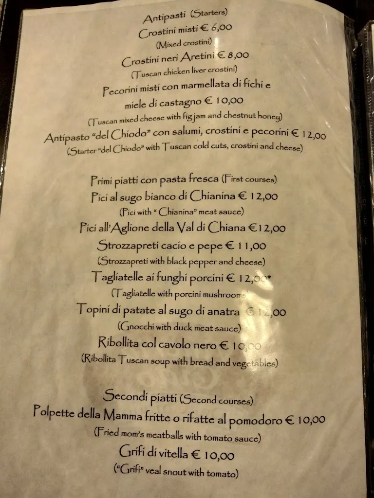 Menu_Vineria Dal Chiodo_Arezzo_image_2