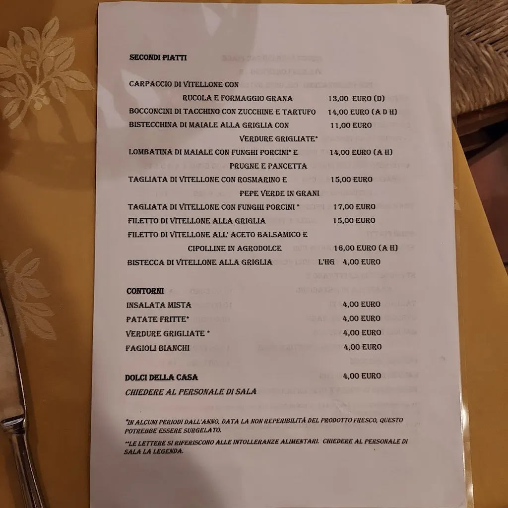 Menu_Ristorante Ciò che Piace AREZZO_Arezzo_immagine_2