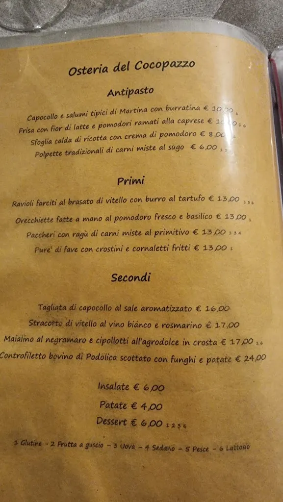 Menu_Osteria del Coco Pazzo_Martina Franca_image_3