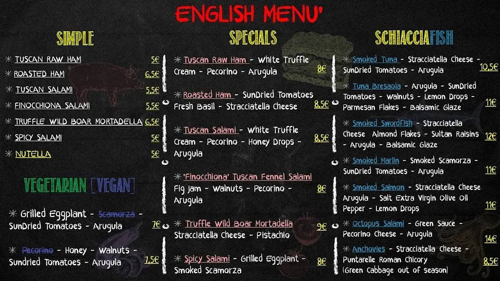 Menu_Berni's Focacceria_Arezzo_image_1