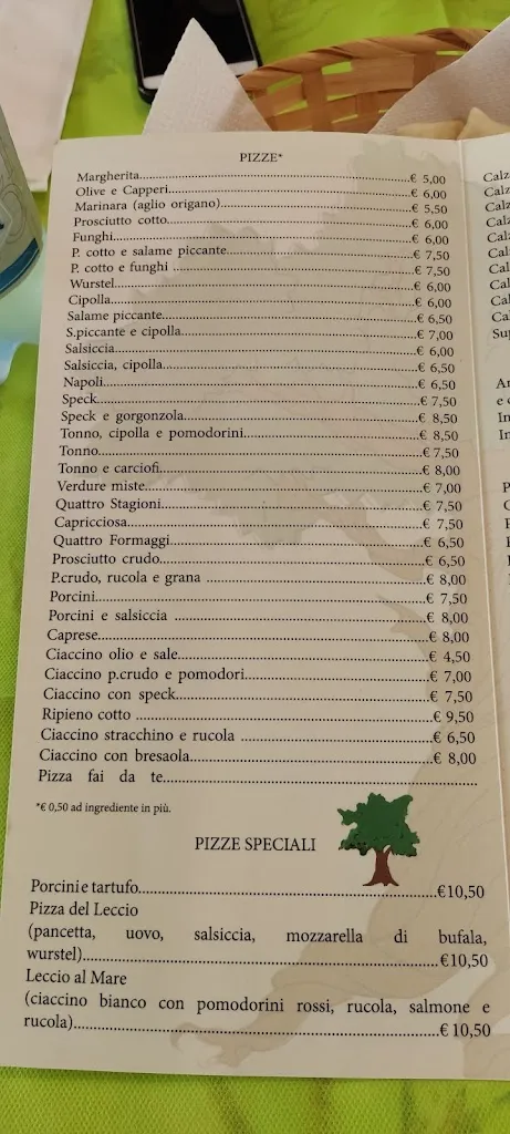 Menu_Pizzeria Il Leccio_Asciano_image_3