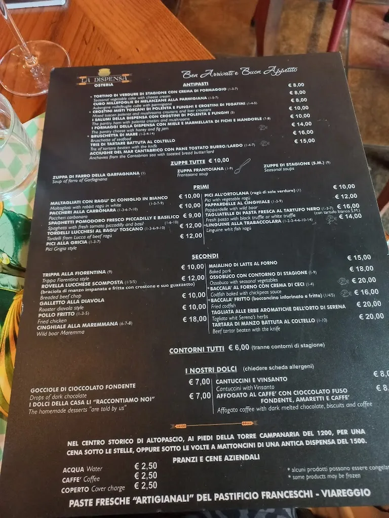 Menu_Ristorante La Dispensa_Altopascio_image_1