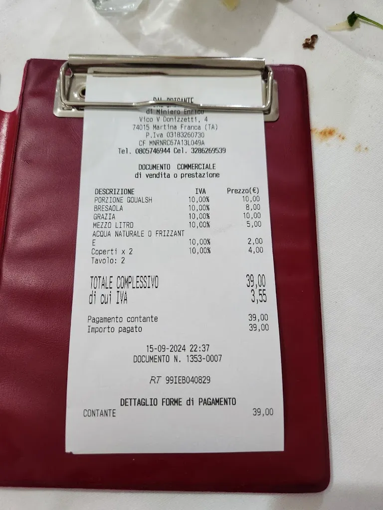 Uriya Gordon_Ristorante ,pizzeria napoletana,braceria ,dal brigante by Enrico_Martina Franca_recensione