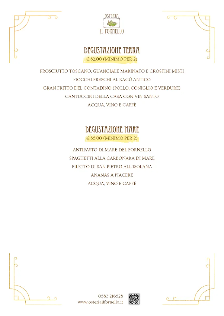Menu_Ristorante Osteria 
