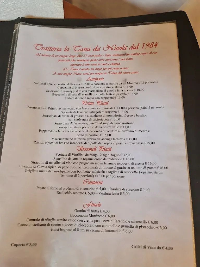 Menu_La Tana_Martina Franca_image_4