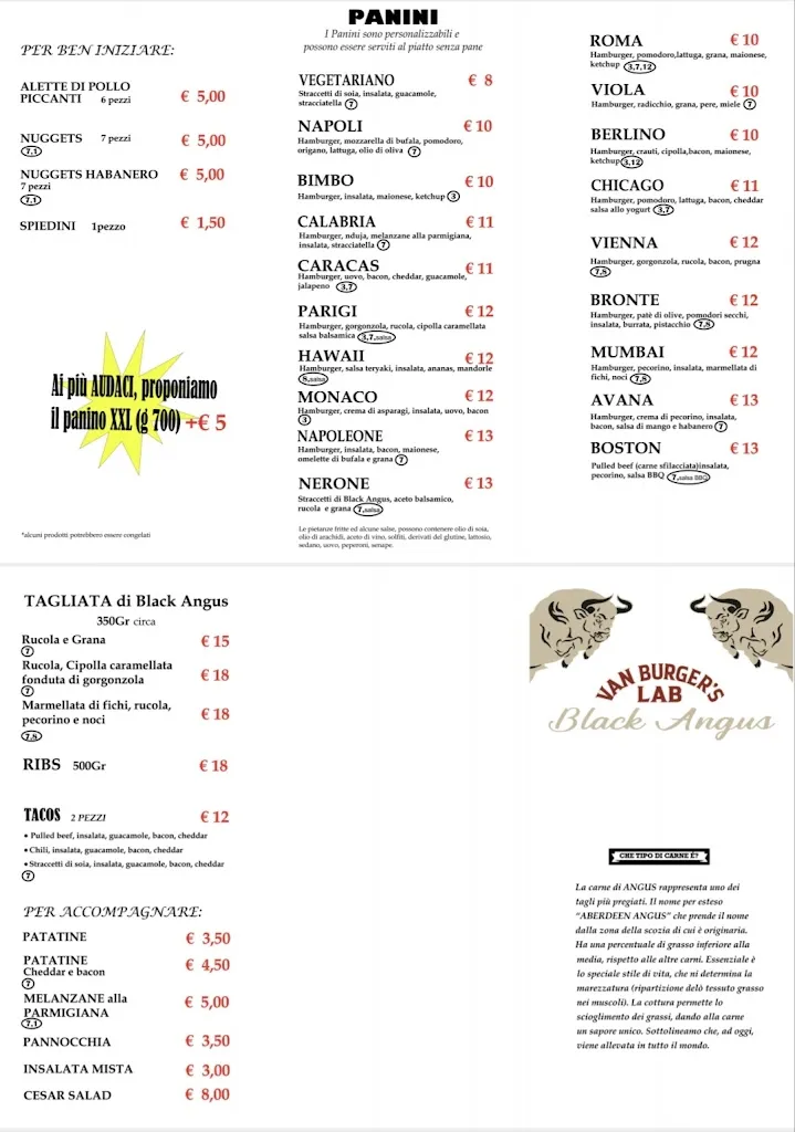 Menu_Van Burger's Lab - Fraz.Gossi_Altopascio_image_2