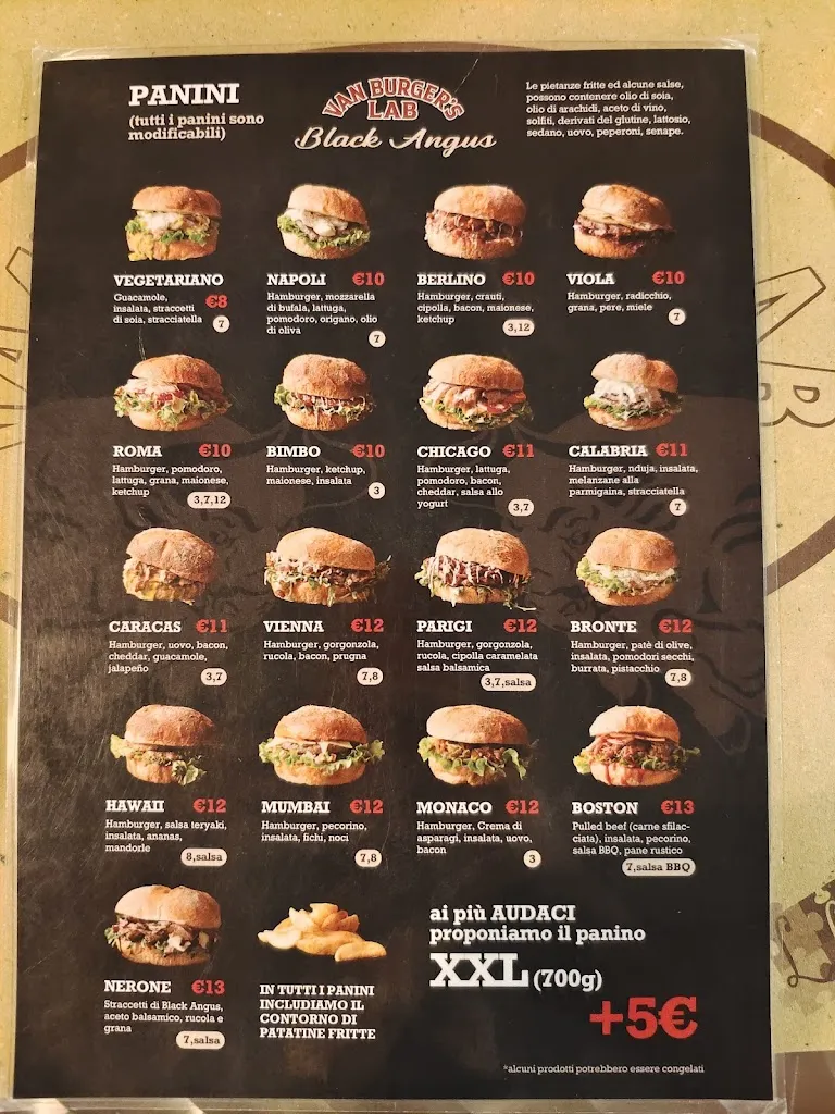 Menu_Van Burger's Lab - Fraz.Gossi_Altopascio_image_4