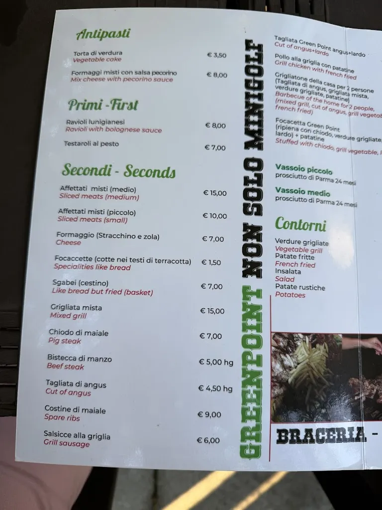 Menu_Green point non solo minigolf_Aulla_image_2