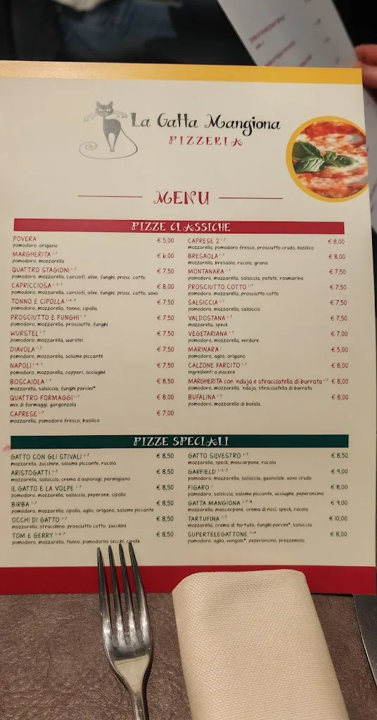 Menu_Pizzeria La Gatta Mangiona - Roselle _Bagno Roselle_image_2