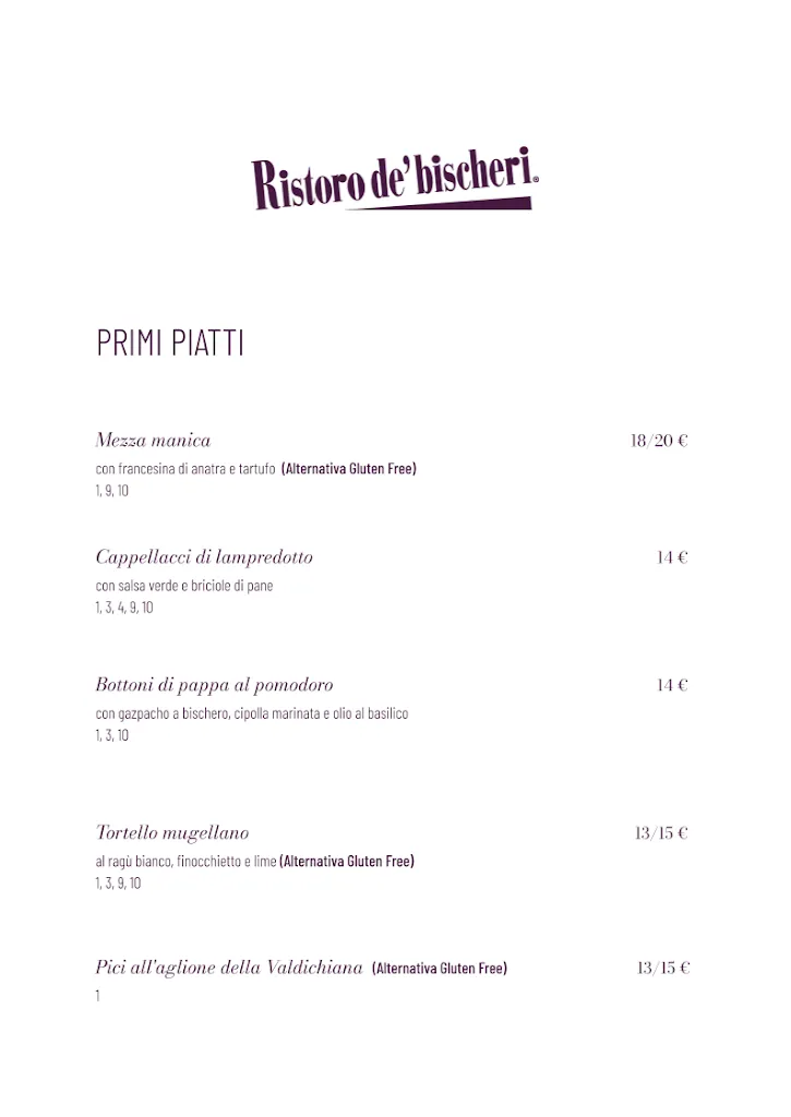 Menu_Ristoro De' Bischeri_Bagno a Ripoli_image_2