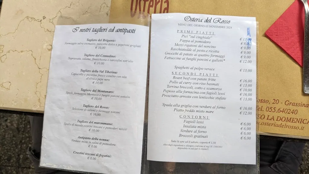 Menu_Osteria Del Rosso Bagno A Ripoli_Bagno a Ripoli_image_2