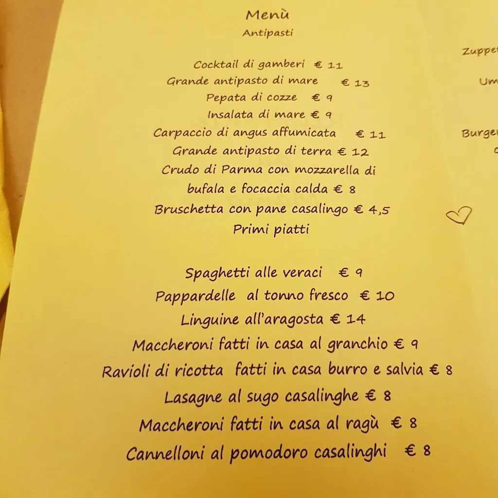 Menu_Ristorante Pizzeria 