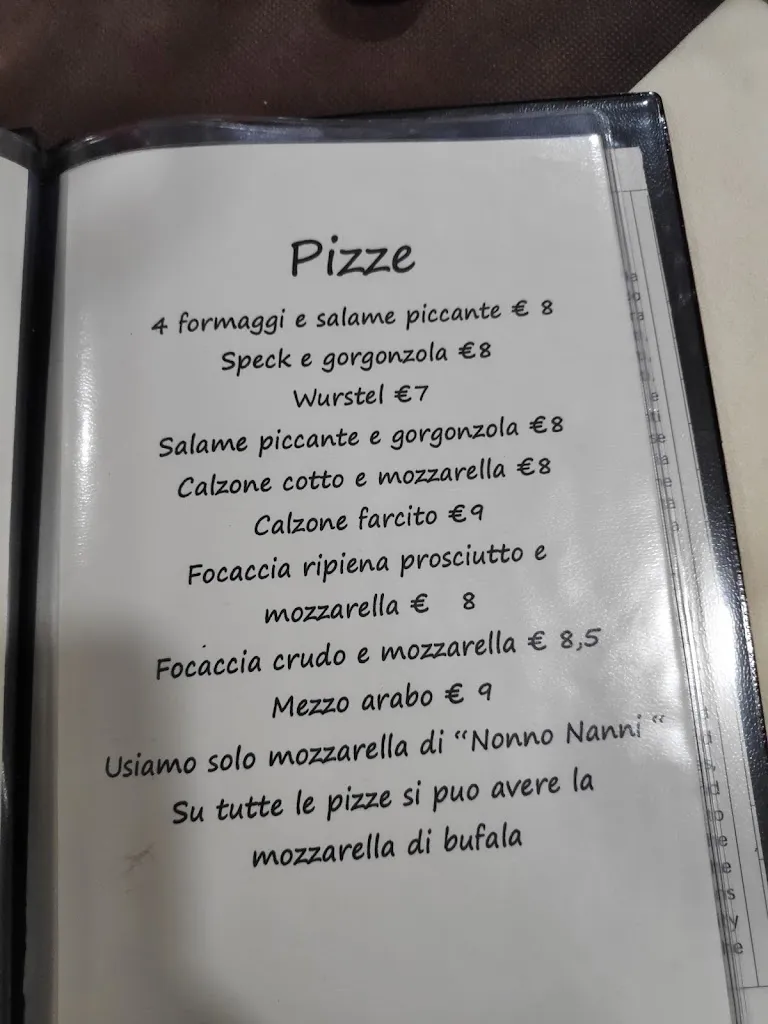 Menu_Ristorante Pizzeria 