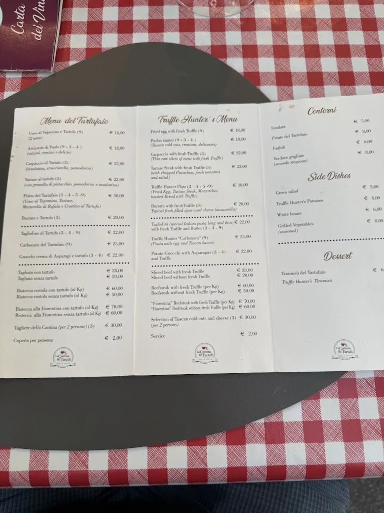Menu_La Cantina dei Tartufi_Barberino Val d'Elsa_image_1