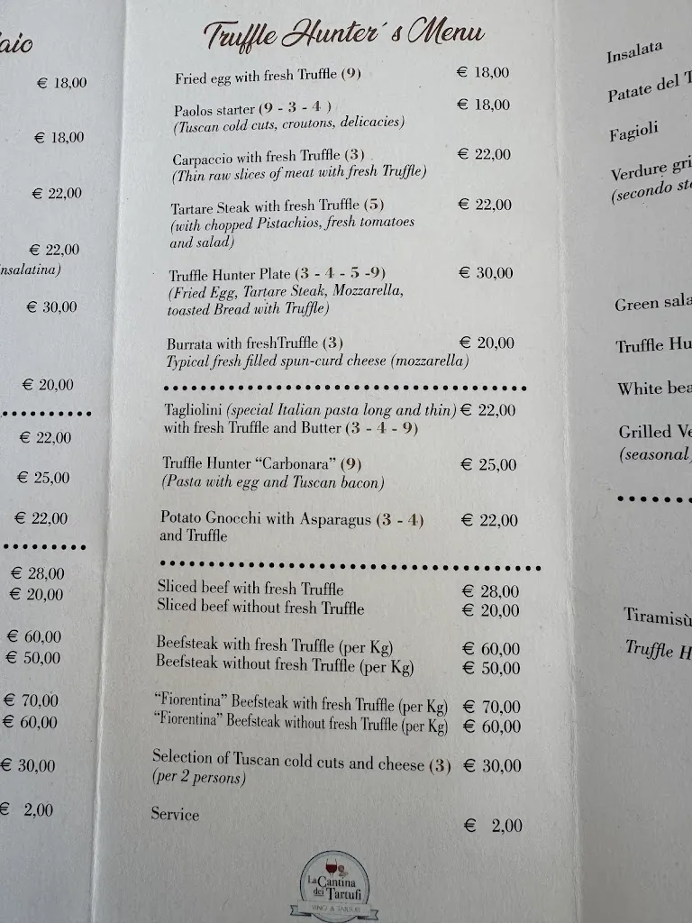 Menu_La Cantina dei Tartufi_Barberino Val d'Elsa_image_2