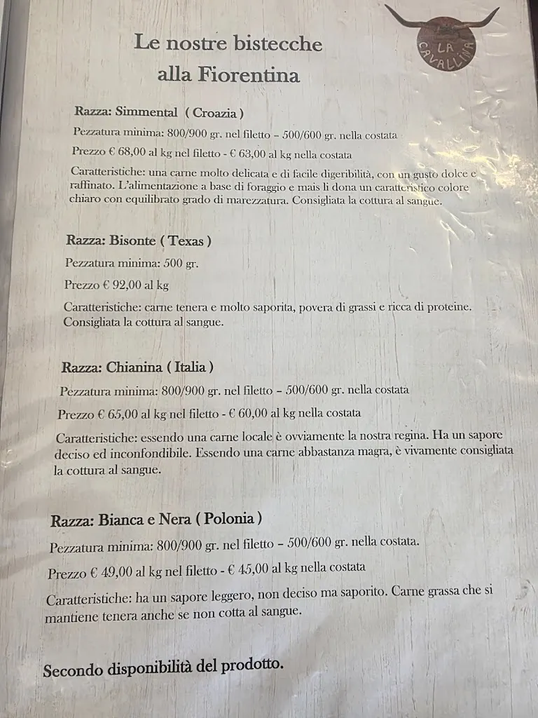 Menu_Ristorante La Cavallina_Barberino di Mugello_image_2