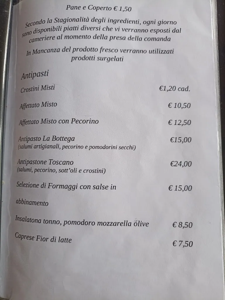 Menu_La Bottega di Bilancino_Barberino di Mugello_image_1
