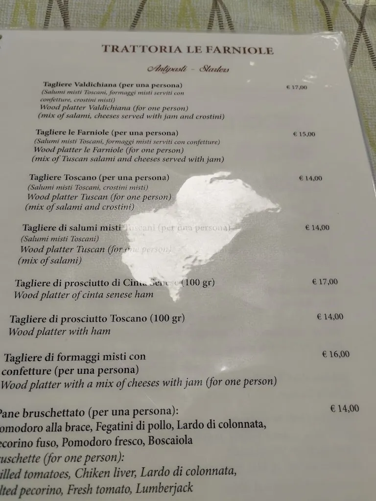 Menu_Trattoria Braceria Pizzeria Le Farniole zona Valdichiana_Bettolle_image_2