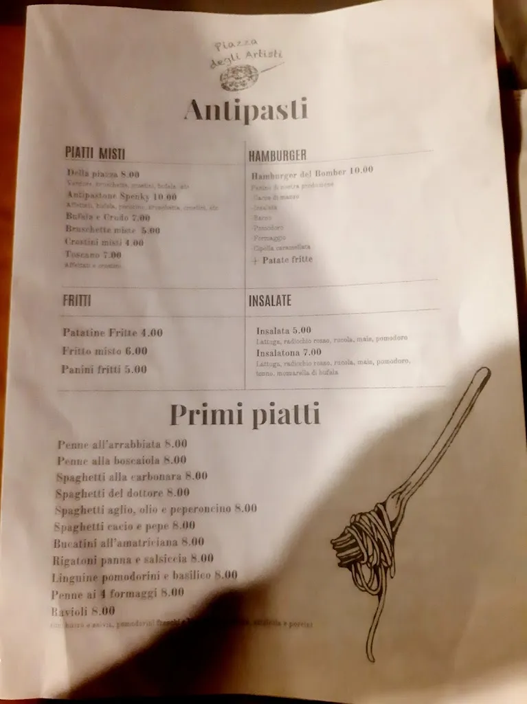 Menu_Pizzeria Piazza Degli Artisti_Bibbiena_image_3