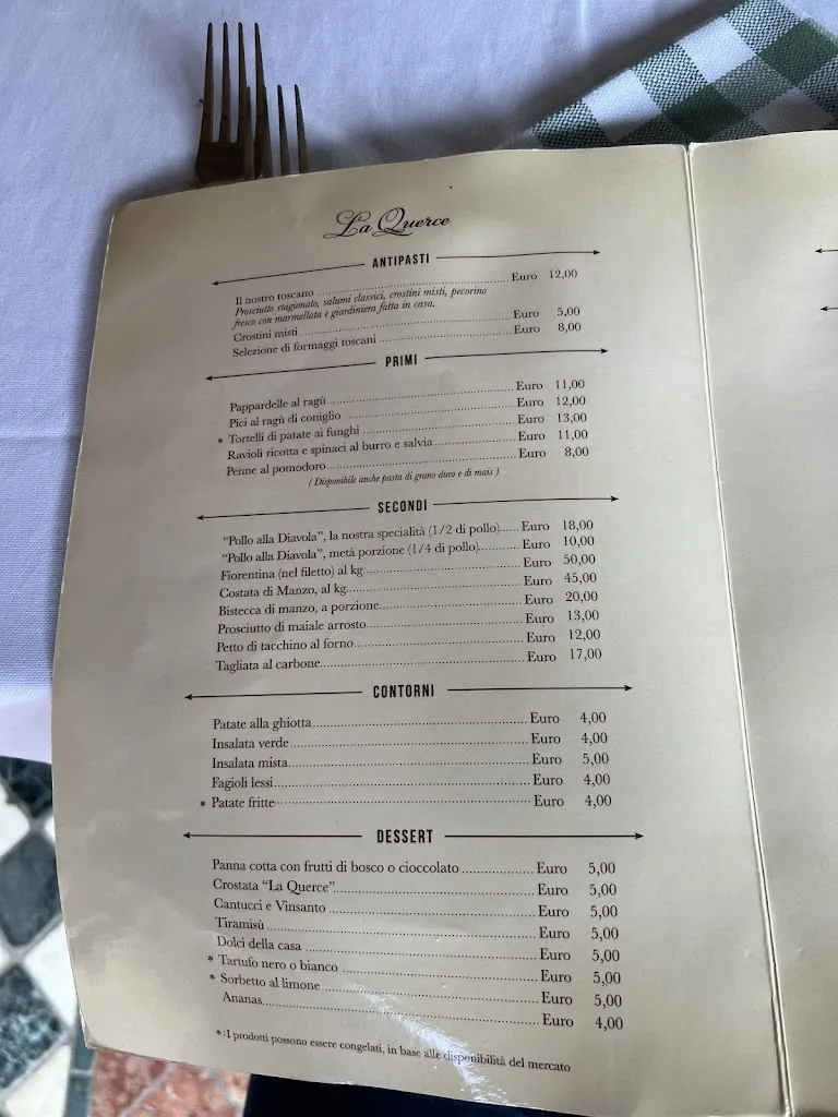 Menu_Trattoria la Querce_Bucine_image_2