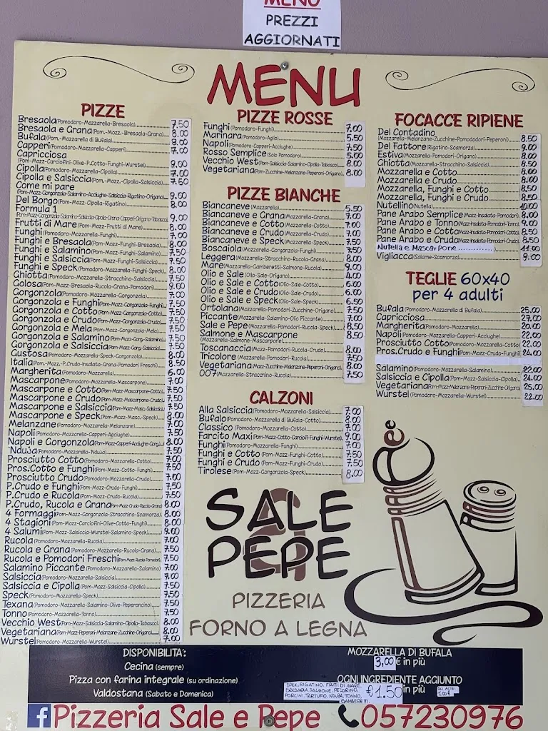 Menu_Pizzeria Sale Pepe di borgo a Buggiano_Borgo a Buggiano_image_1