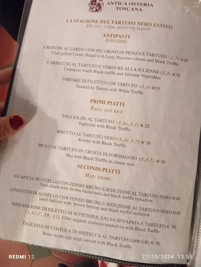 Menu_Antica Osteria Toscana_Borgo a Buggiano_image_1