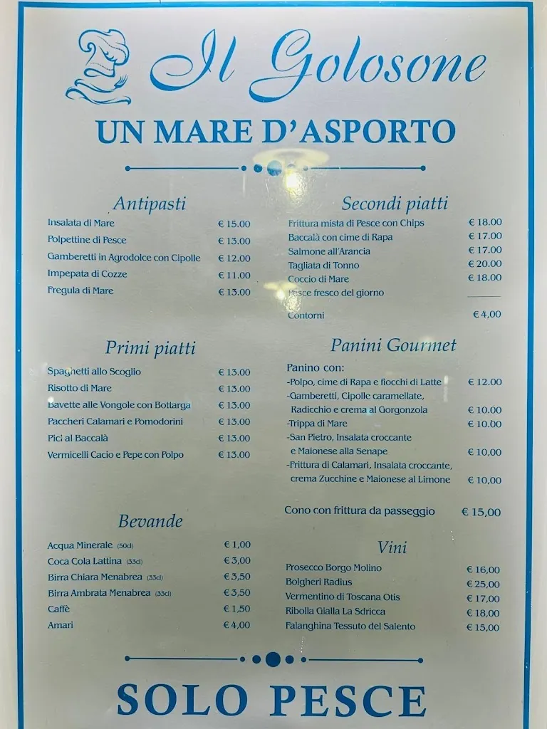 Menü_Ristorante Il Golosone Di Lomonaco Vito - Un Mare D' Asporto_Borgo San Lorenzo_Bild_2
