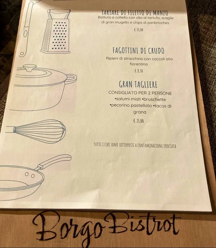 Menu_Borgo bistrot_Borgo San Lorenzo_image_1
