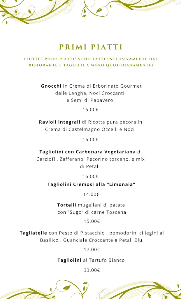 Menu_Ristorante La Limonaia di Villa Senni a Scarperia e San Piero - Specialità Bistecca Fiorentina e Tortelli nel Mugello_Borgo San Lorenzo_image_2