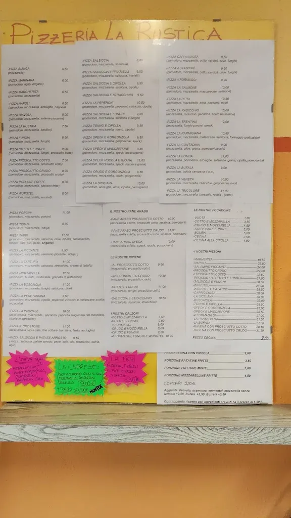 Menu_Pizzeria La Rustica_Calcinaia_image_1