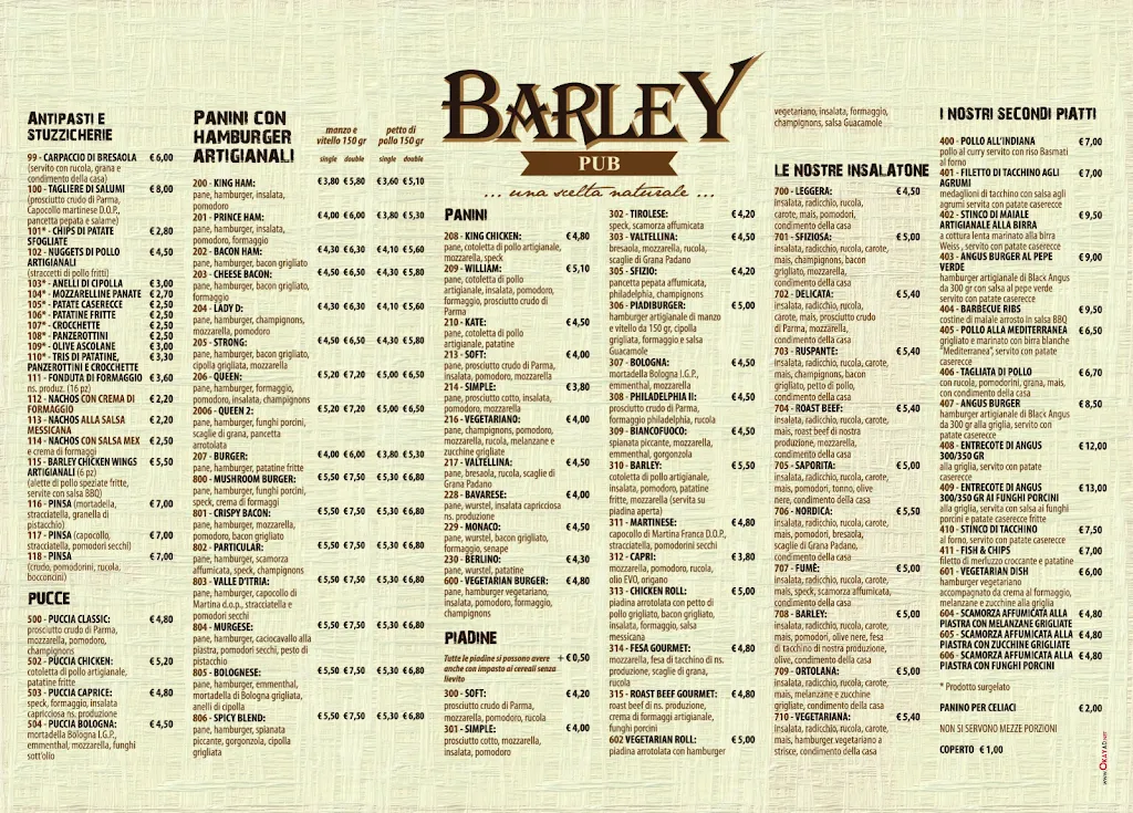 Menu_Barley Pub_Martina Franca_image_1