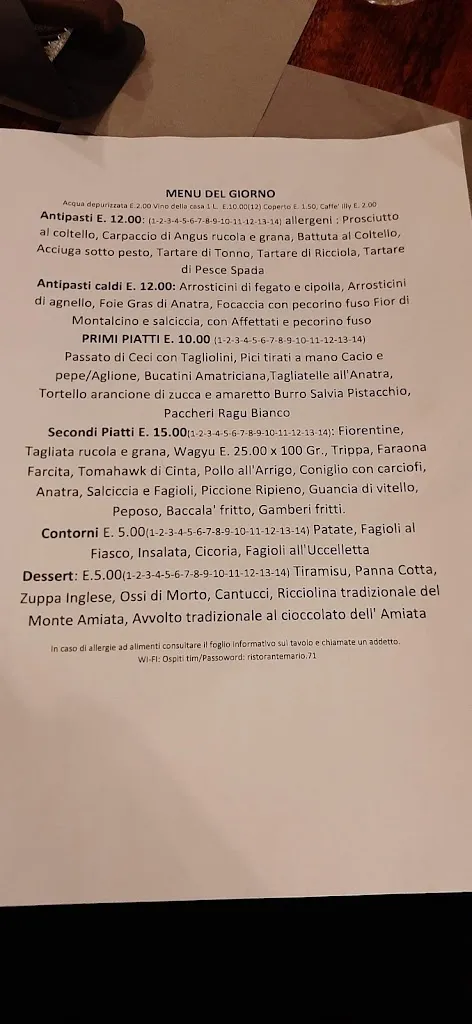Menu_Ristorante Da Mario_Buonconvento_image_4