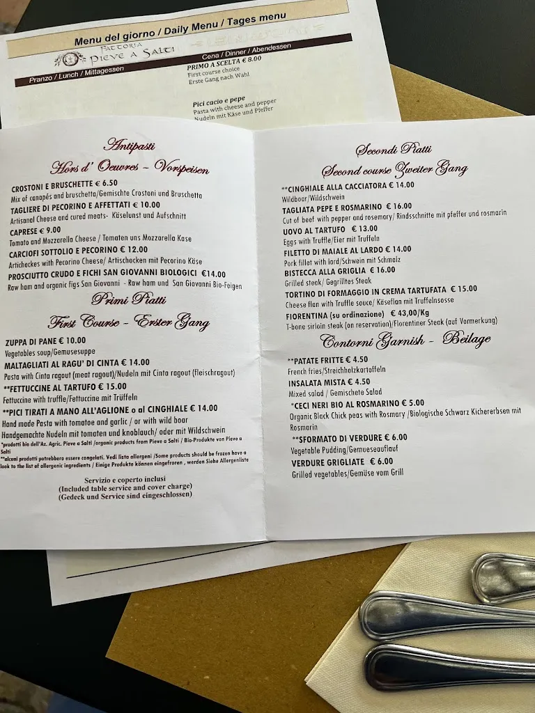 Menu_Ristorante Podere Caprili_Buonconvento_image_1