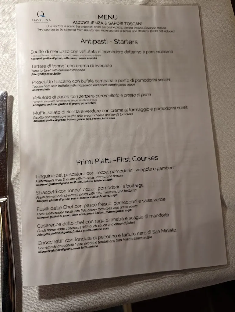 Menu_Aqvolina Restaurant & Lounge Bar_Campiglia Marittima_image_4