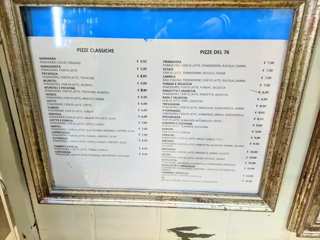 Menu_Al 76 da michele PIZZERIA.BRACERIA.RISTORANTE_Melendugno_image_1