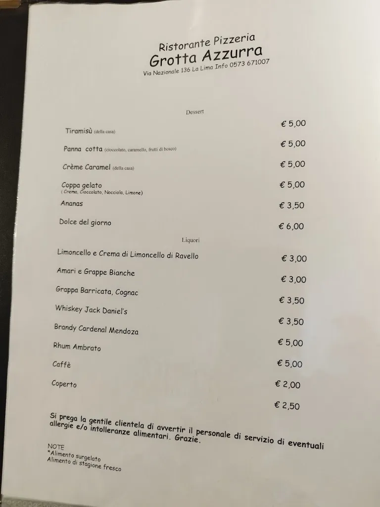 Menu_Ristorante Pizzeria Grotta Azzurra_Campo Tizzoro_image_3