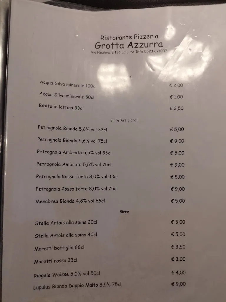 Menu_Ristorante Pizzeria Grotta Azzurra_Campo Tizzoro_image_4
