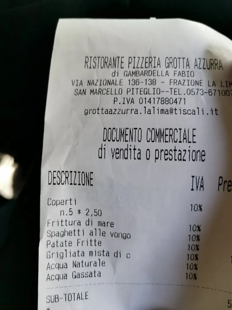 Matteo Bini_Ristorante Pizzeria Grotta Azzurra_Campo Tizzoro_review