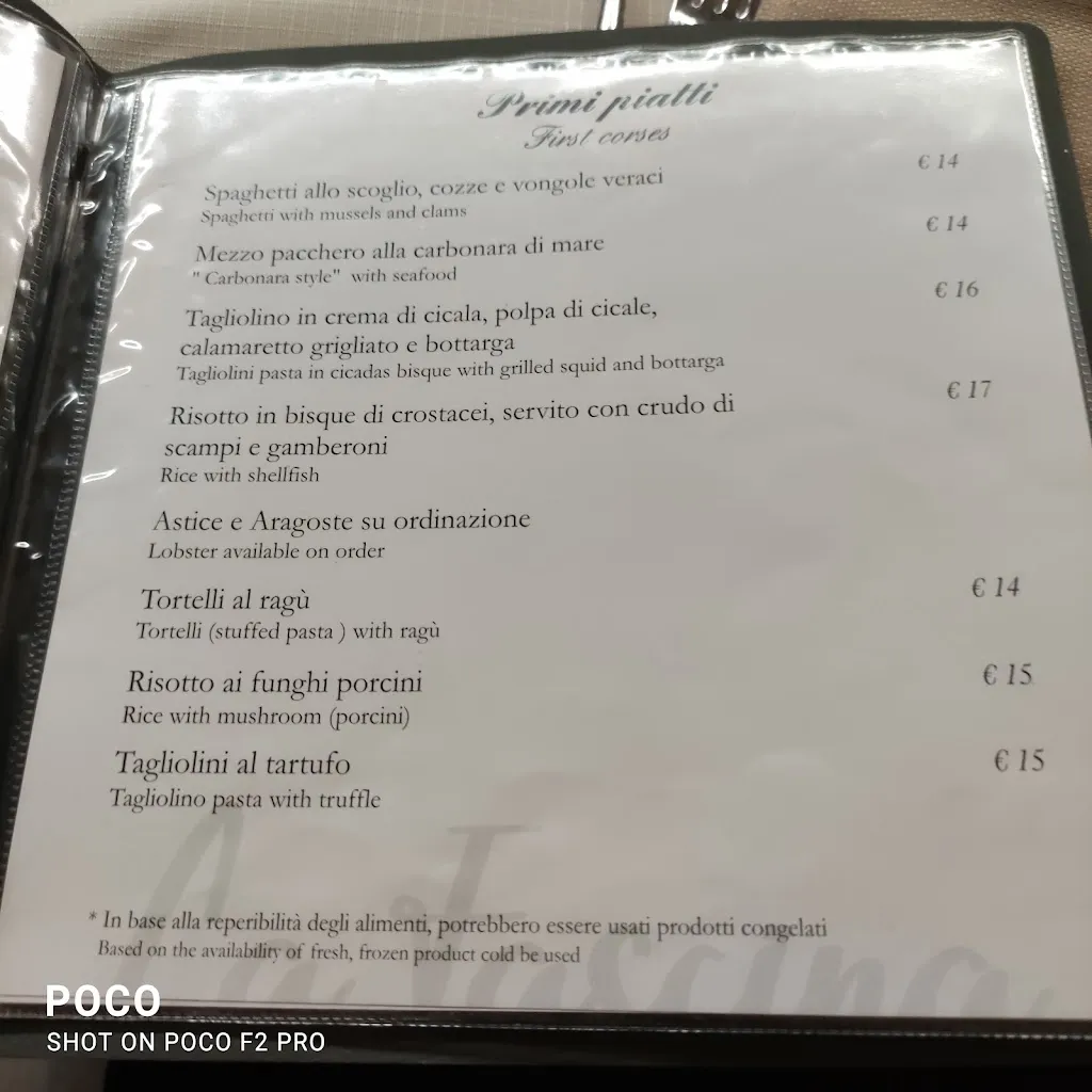 Menu_La Fascina - Ristorante di Pesce e Carne_Camaiore_image_4