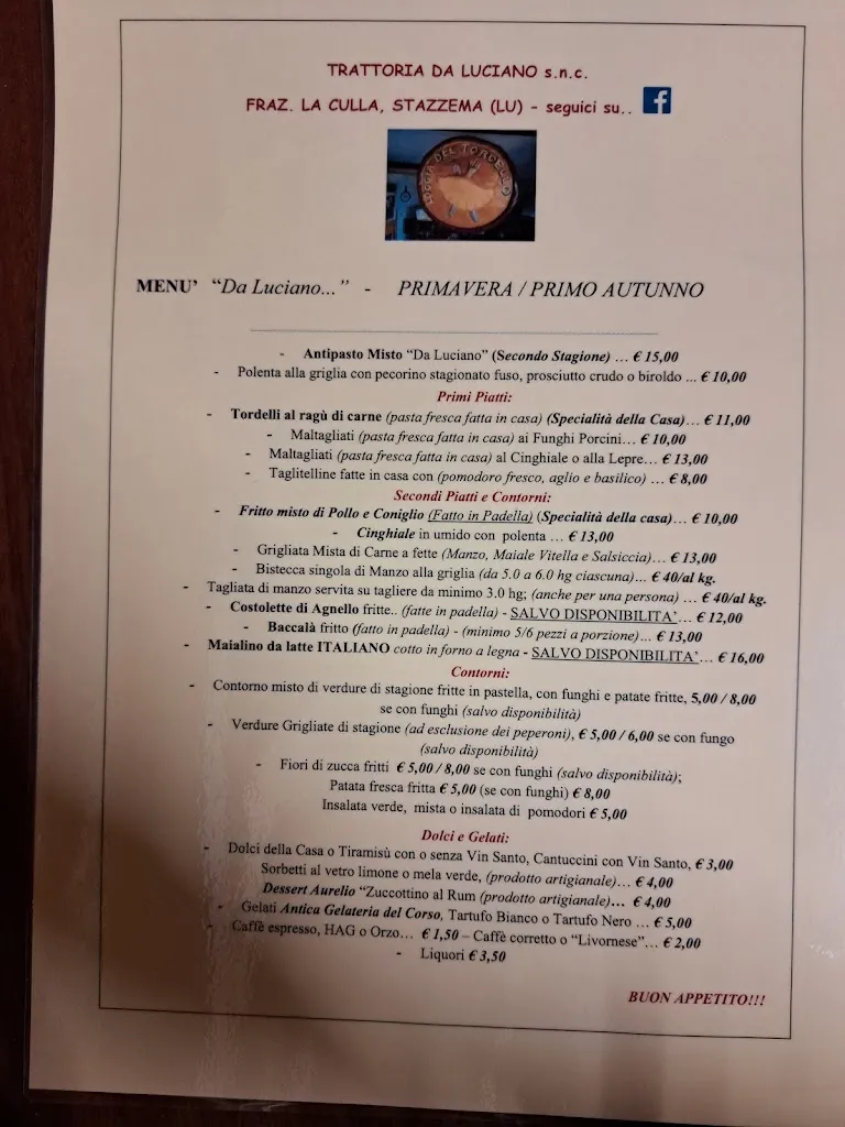 Menu_Trattoria Da Luciano_Camaiore_image_2