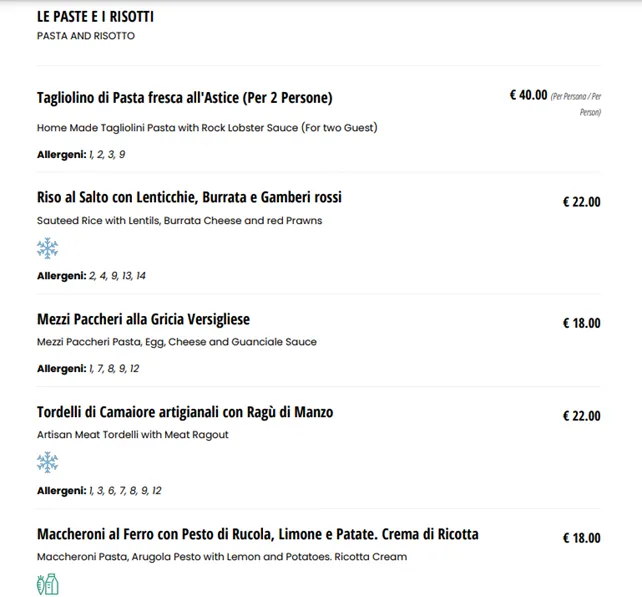 Menu_Versilia Roof Bar & Restaurant_Camaiore_image_2