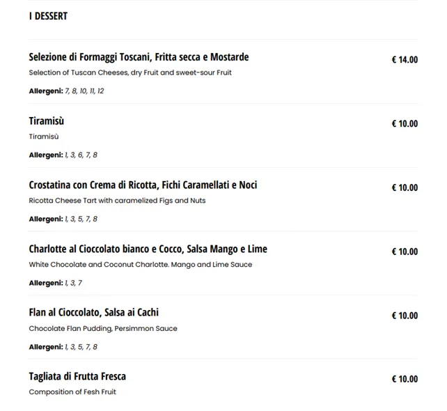 Menu_Versilia Roof Bar & Restaurant_Camaiore_image_4