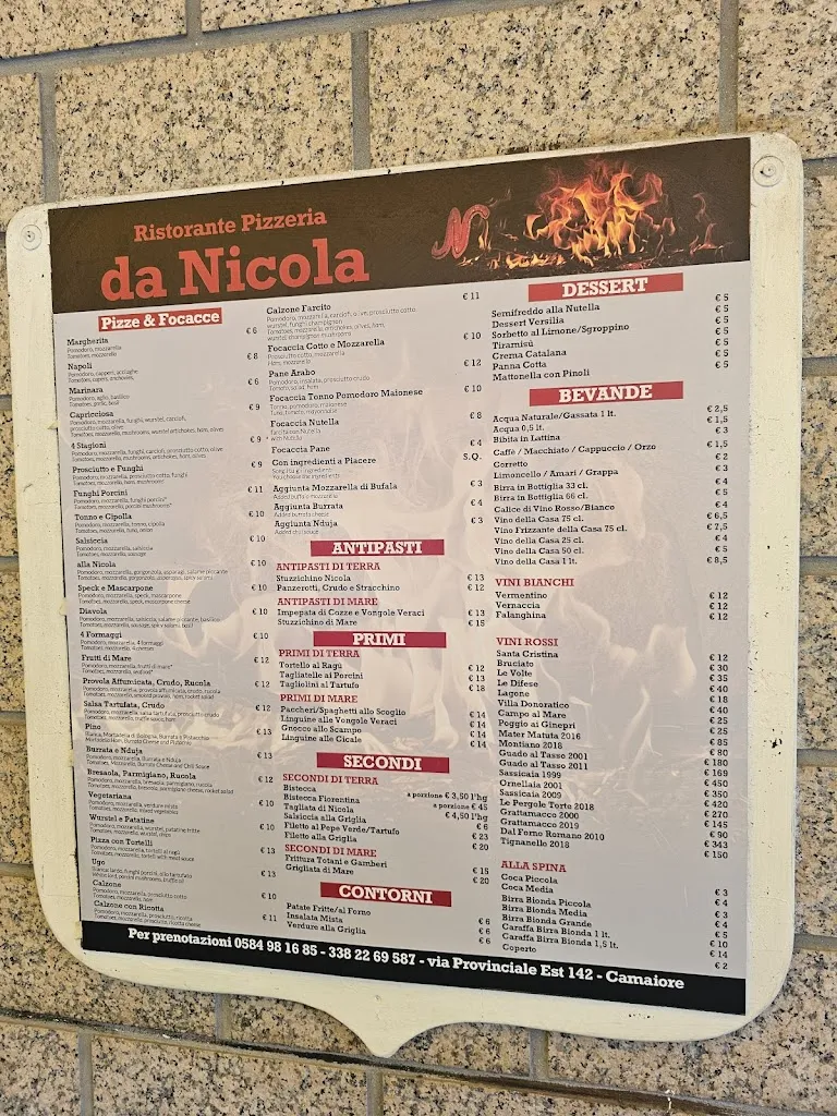 Menu_Ristorante Pizzeria Da Nicola_Camaiore_image_2