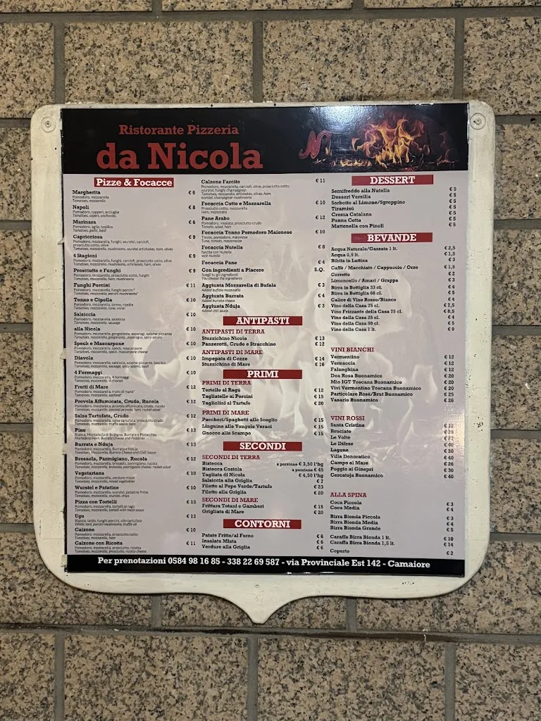 Menu_Ristorante Pizzeria Da Nicola_Camaiore_image_3