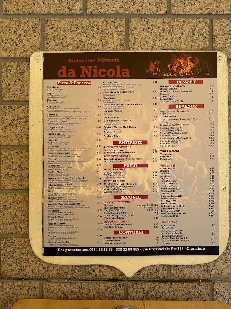 Menu_Ristorante Pizzeria Da Nicola_Camaiore_image_4