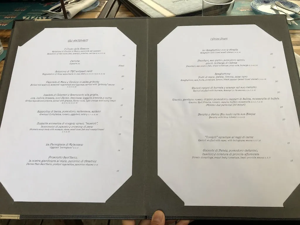 Menu_Ristorante La Risacca - Bagno La Perla_Camaiore_image_1