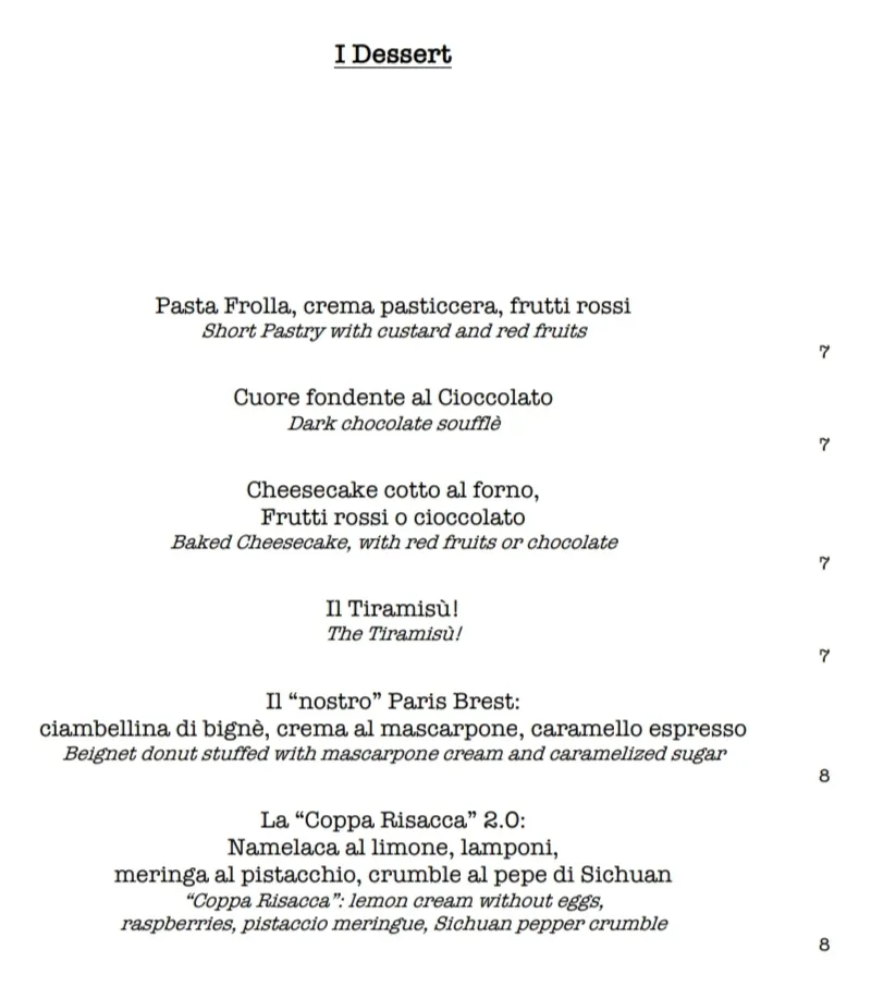 Menu_Ristorante La Risacca - Bagno La Perla_Camaiore_image_4