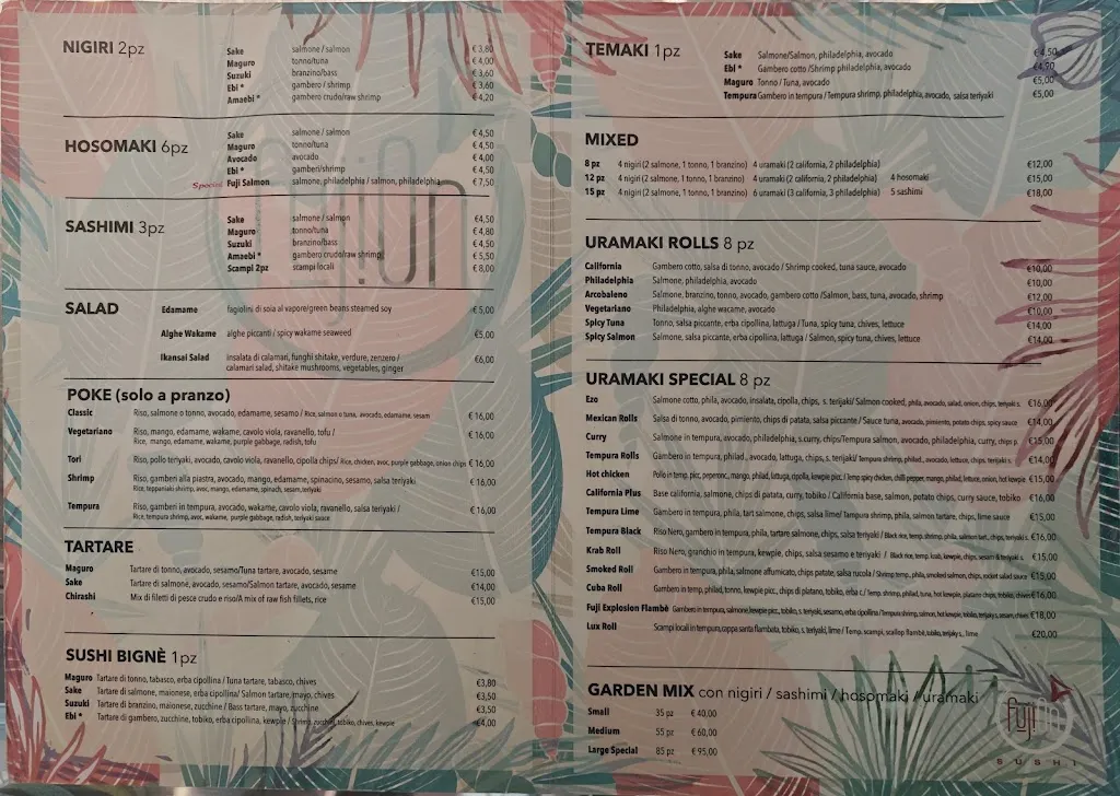 Menu_Garden Beach_Campo nell'Elba_immagine_1