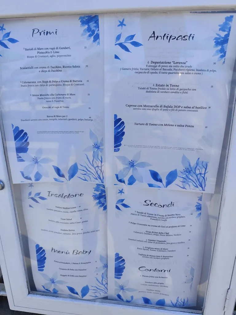 Menu_Restaurant Lorenza Beach_Campo nell'Elba_image_1
